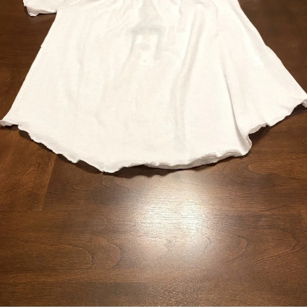 NWT Chaser Off the Shoulder White Cotton Top Size Small - Picture 3 of 6